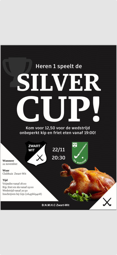 Silver Cup H1 22 november